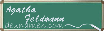 Agatha Feldmann Visitenkarte